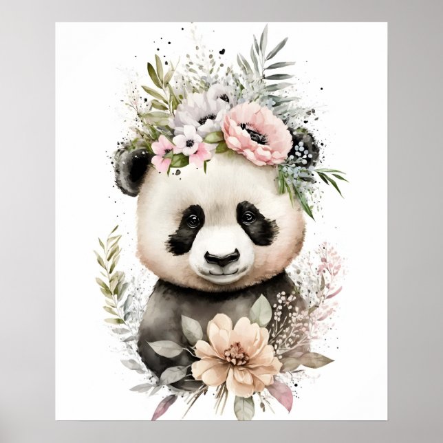 Baby-Panda-Bär  Poster (Vorne)