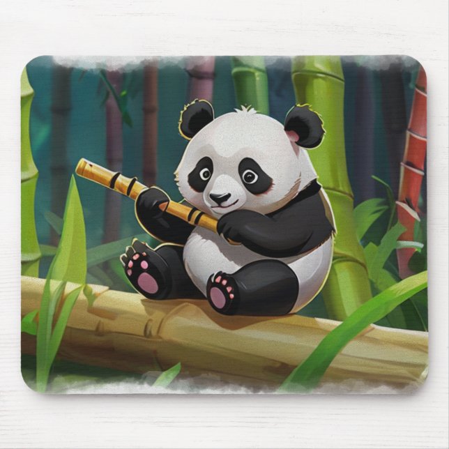 Baby Panda Bear Art für Kinder Mousepad (Vorne)
