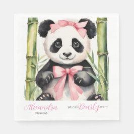 Baby Panda Bear Bear Bearly Wait Girls Baby Dusche Serviette