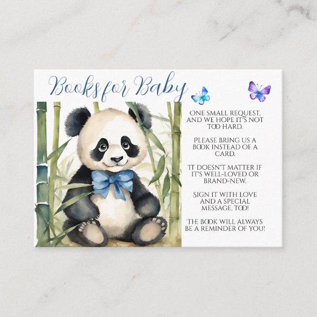 Baby Panda Bear Books for Baby Begleitkarte (Vorderseite)