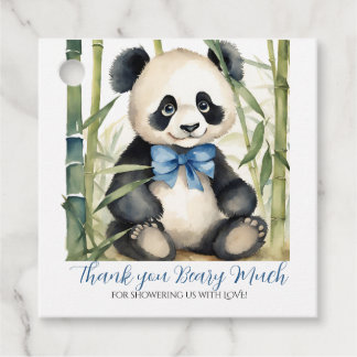 Baby Panda Bear Boy Baby Dusche Vielen Dank Geschenkanhänger