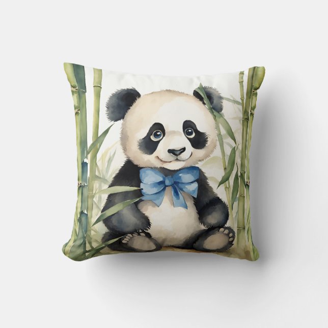 Baby Panda Bear Boys Kissen (Vorderseite)