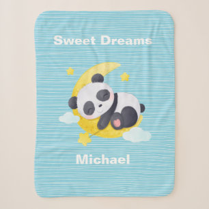 Baby Panda Bear Sweet Dreams Personalisiert Sherpadecke
