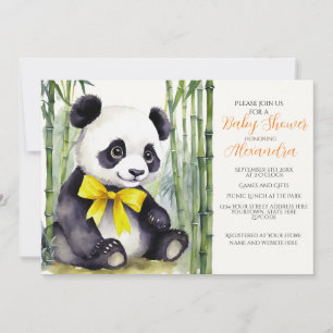 Baby Panda Bearly Wait Baby Dusche Einladung