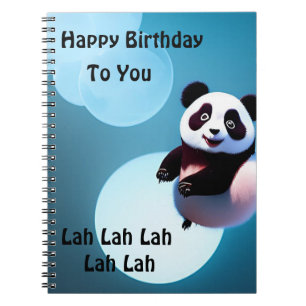 Baby Panda Bubbles, GeburtstagsNotebook Notizblock