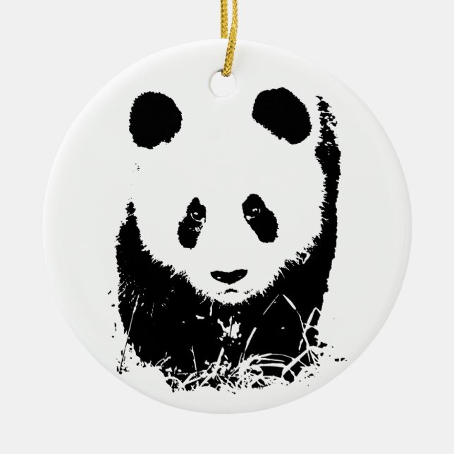 Baby Panda Keramik Ornament (Vorne)