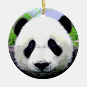 Baby Panda Keramik Ornament