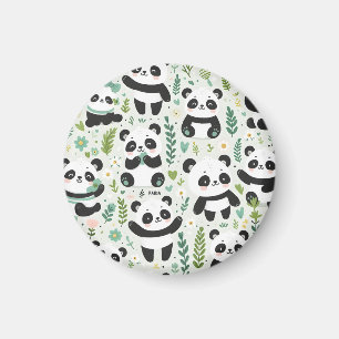 Baby-Panda-Muster Magnet