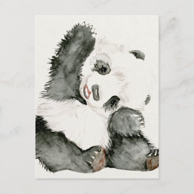 Baby Panda | Niedlich & Furry Postkarte (Vorderseite)