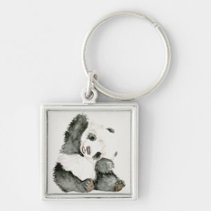 Baby-Panda   niedlich u. Pelz Schlüsselanhänger