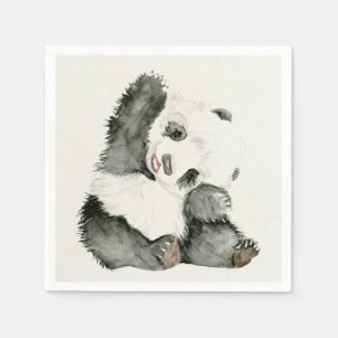 Baby-Panda   niedlich u. Pelz Serviette