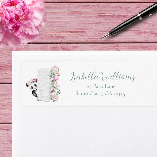 Baby Panda Peonies Jungle Baby Dusche (Von Creator hochgeladen)