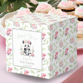 Baby Panda Peonies Jungle Baby Dusche Geschenkschachtel
