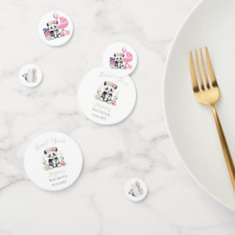Baby Panda Peonies Jungle Baby Dusche Konfetti