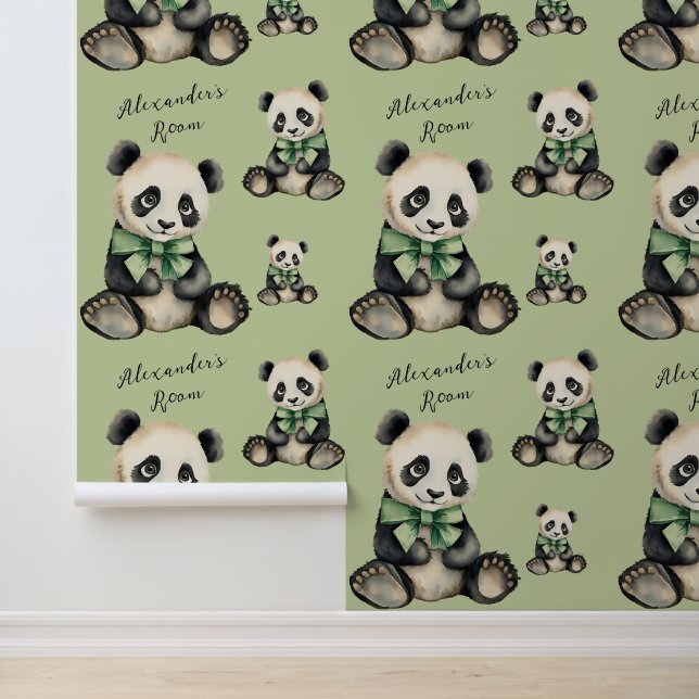 Baby Panda Personalisiert Jungle Tapete (Anwendung)