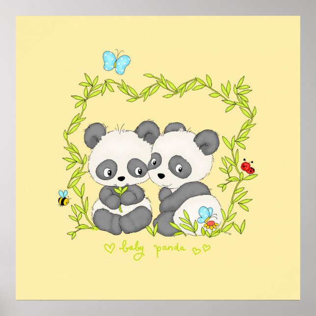 Baby Panda Poster (Vorne)