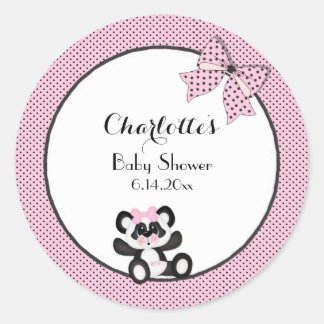 Baby Panda Runder Aufkleber