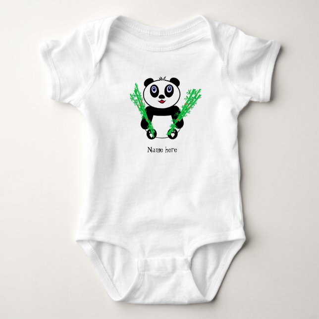 Baby Panda Strampler (Vorderseite)