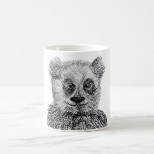 Baby Panda Zeichnend Tasse