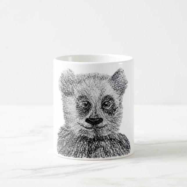 Baby Panda Zeichnend Tasse (Mittel)