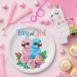 Baby Parrot Twins Pappteller