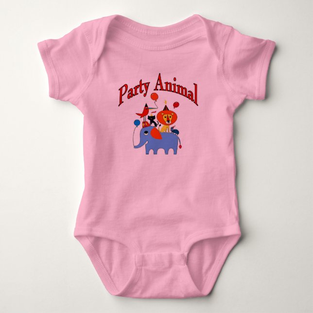Baby Party Animal Strampler (Vorderseite)