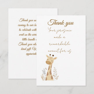 Baby-Party Dankeskarte