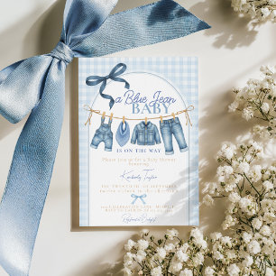 Baby-Party-Einladung "Blue Jean Baby" Einladung