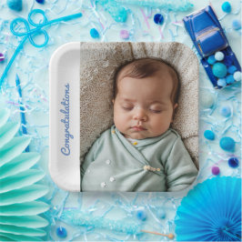 Baby-Party-Foto Pappteller