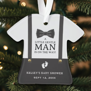 Baby-Party für Jungen: Ein kleiner Gentleman mit H Ornament