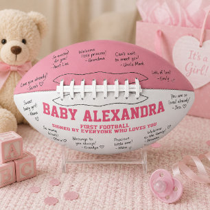 Baby-Party für kleines Mädchen in Rosa Football