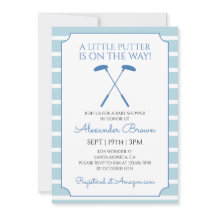 Baby-Party „Golfjunge mit blauen Streifen“