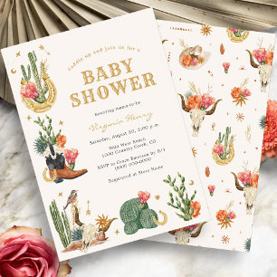 Baby-Party im westlichen Stil Einladung