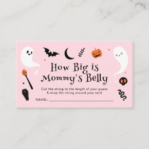 Baby-Party in Rosa zum Halloween Wie groß ist ihr Begleitkarte