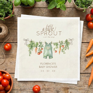 Baby-Party mit lokal angebauten Produkten Serviette