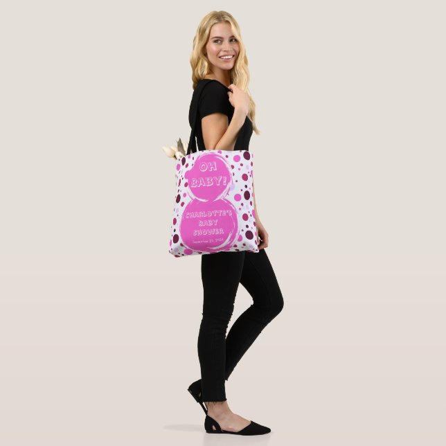 Baby-Party mit rosa Tupfen (Am Model)