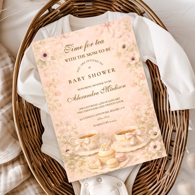 Baby-Party-Tee mit der werdenden Mutter Einladung (Von Creator hochgeladen)