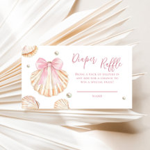 Baby-Party-Windel-Raffle mit rosa Schleife und Mus