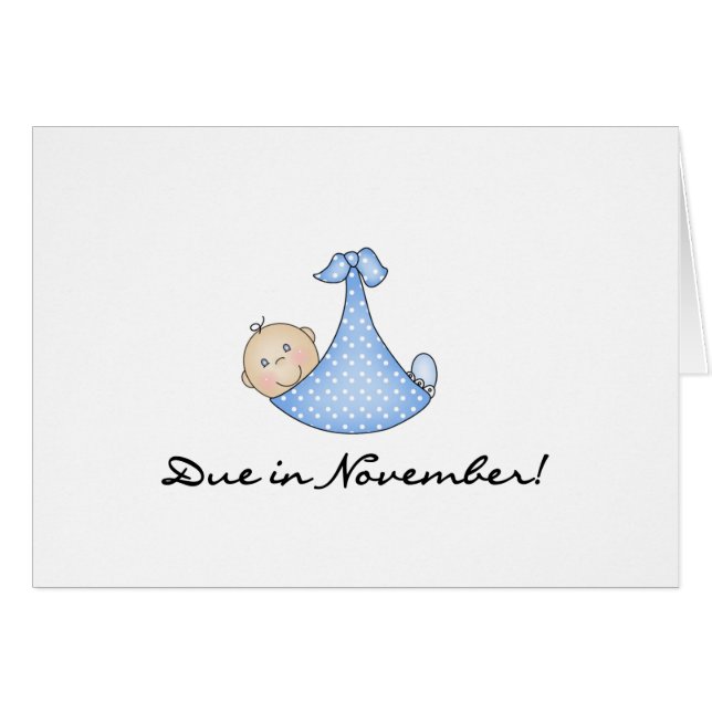 Baby passend im November (Vorderseite (Horizontal))
