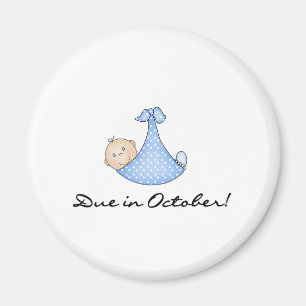 Baby passend im Oktober Magnet