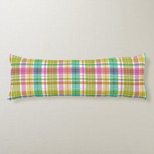 Baby Pastel Kariert Pink Blue Green Seitenschläferkissen
