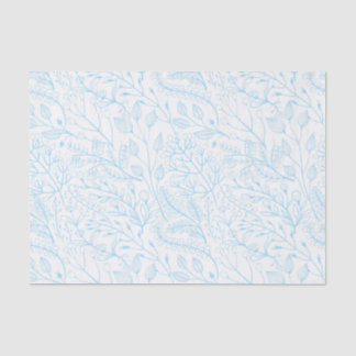 Baby Pastel Light Blue Floral Elegante Hochzeit Seidenpapier