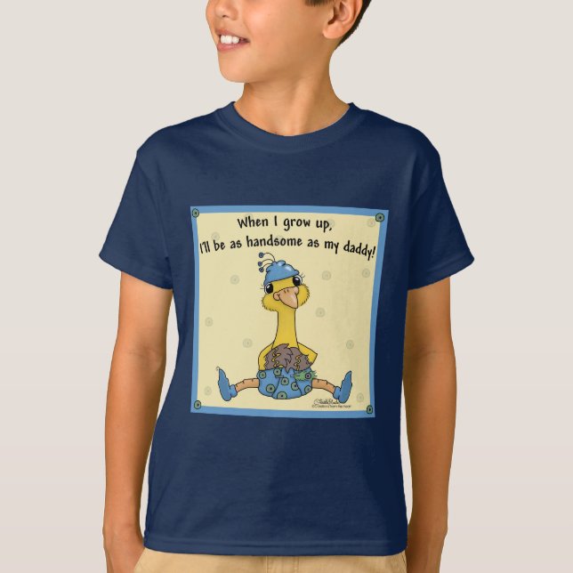 Baby Peacock Handsome als daddy T-Shirt (Vorderseite)