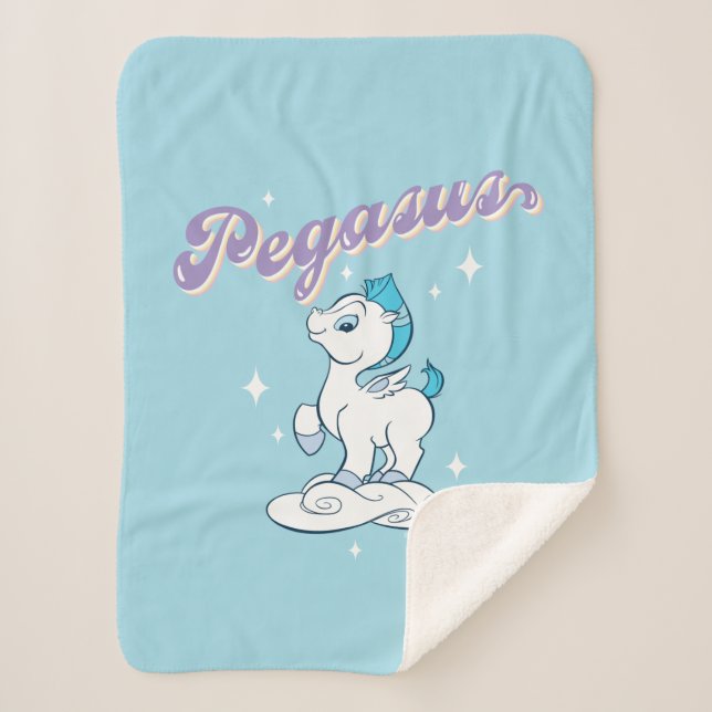 Baby Pegasus Sherpa Blanket Sherpadecke (Vorderseite)