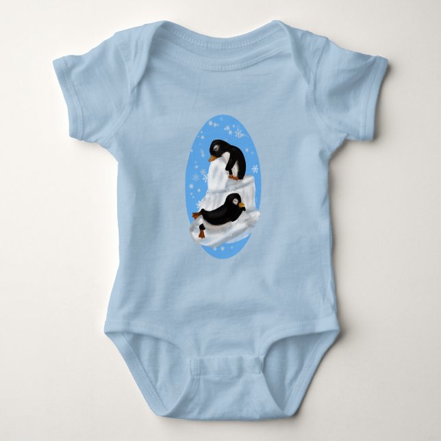 Baby Penguin Bodysuit Strampler (Vorderseite)