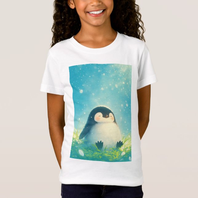 Baby Penguin Chilling T-Shirt (Vorderseite)