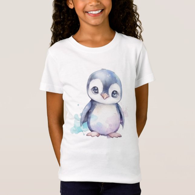 Baby Penguin Fine Jersey T - Shirt (Vorderseite)