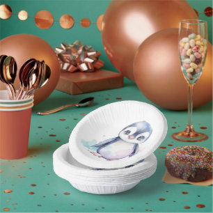 Baby Penguin Paper Bowls Pappteller