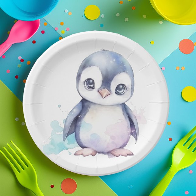 Baby Penguin Paper Teller (Bring Arctic charm to your party with Penguin Paper Plates! 🐧✨ #PartyEssentials #CuteDecor)