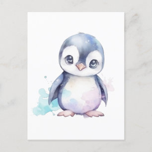 Baby Penguin Postcard Postkarte